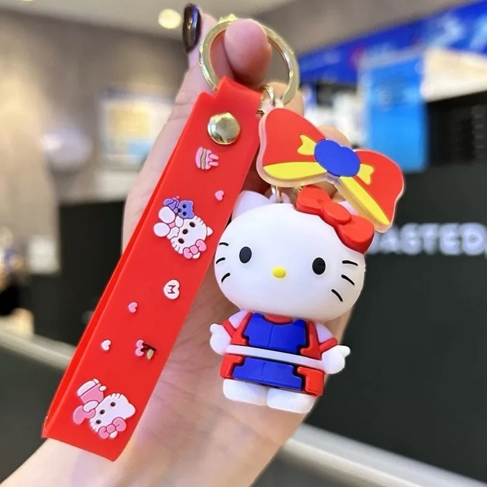 Sanrio Red and Purple Hello Kitty Keychain - Picture 1 of 1
